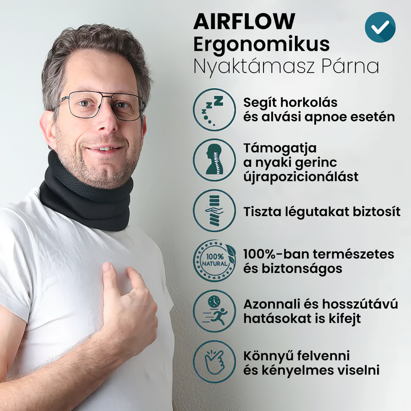 Airflow Nyaktámasz - Horkolás és alvási nehézségek esetére