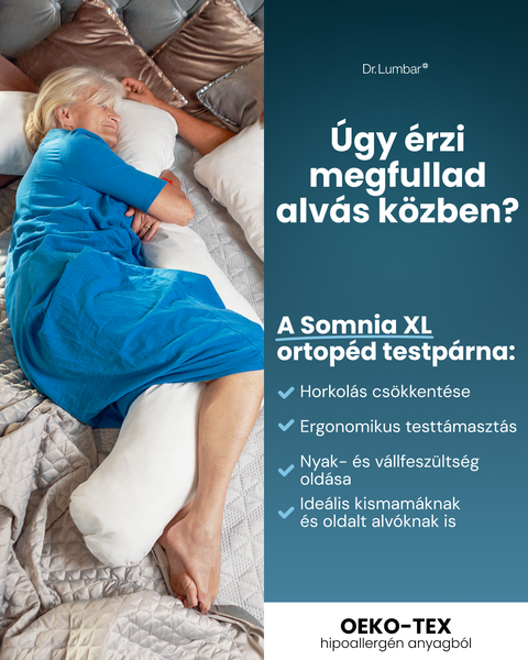 Somnia XL alvást és testtartást támogató ortopéd testpárna