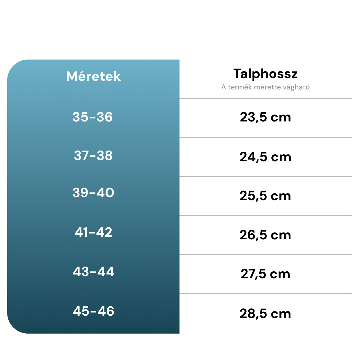 Méretválasztás
