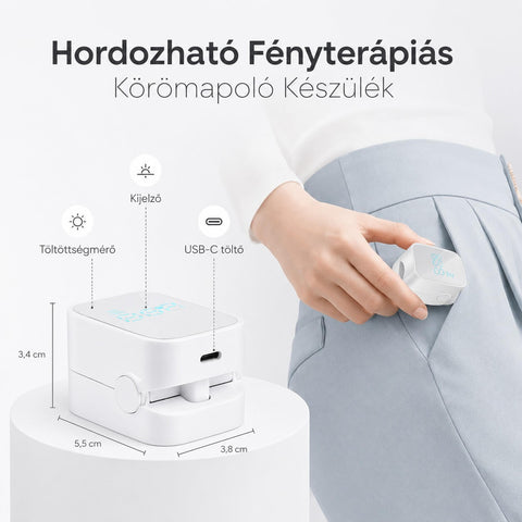 Hordozható Fényterápiás Körömápoló Készülék