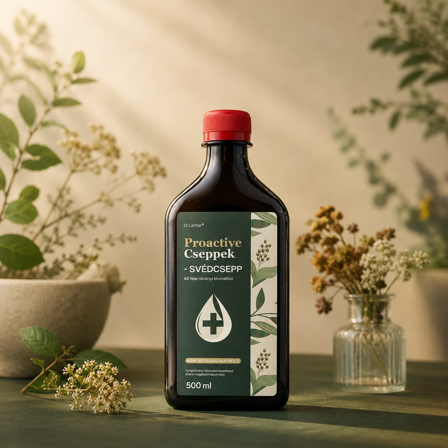 Proactive Svédcsepp 40 Gyógynövény Komplex, Alkoholmentes (500 ml)