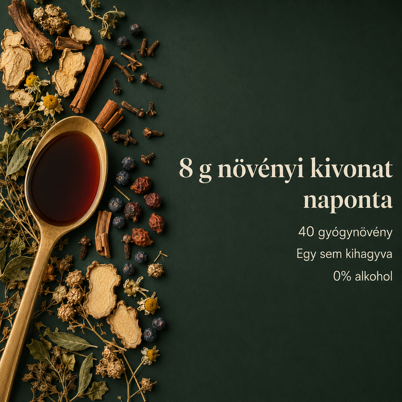 Proactive Svédcsepp 40 Gyógynövény Komplex, Alkoholmentes (500 ml)
