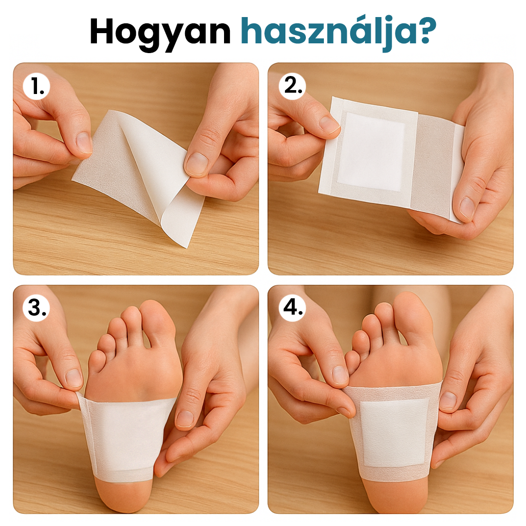 Hogyan használja a DetoxiPad tapaszokat?