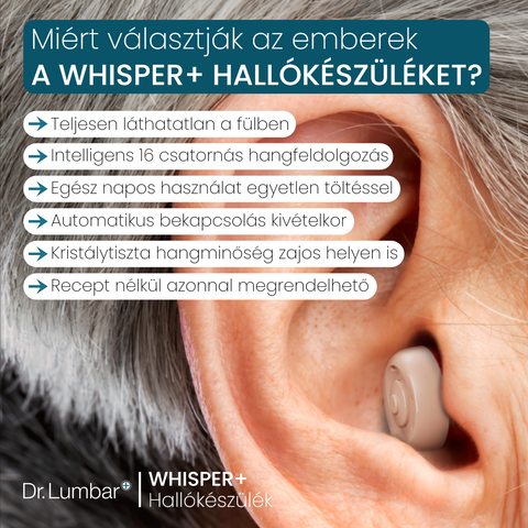 Whisper+ Hallókészülék
