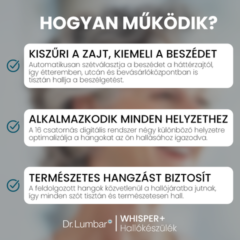 Whisper+ Hallókészülék