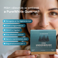 PureWhite Gum Cukormentes Remineralizáló Fogtisztító Rágógumi