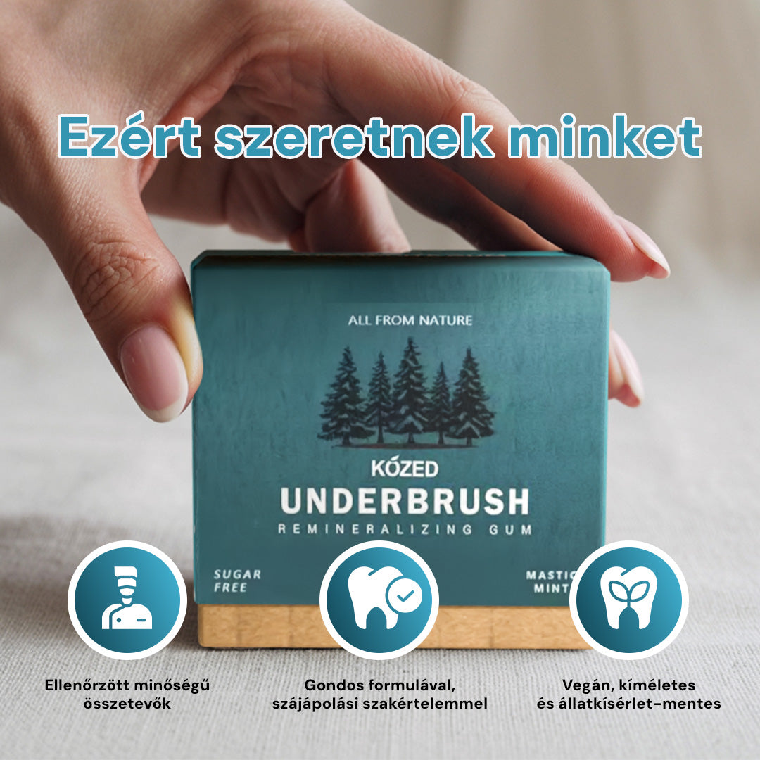 PureWhite Gum Cukormentes Remineralizáló Fogtisztító Rágógumi