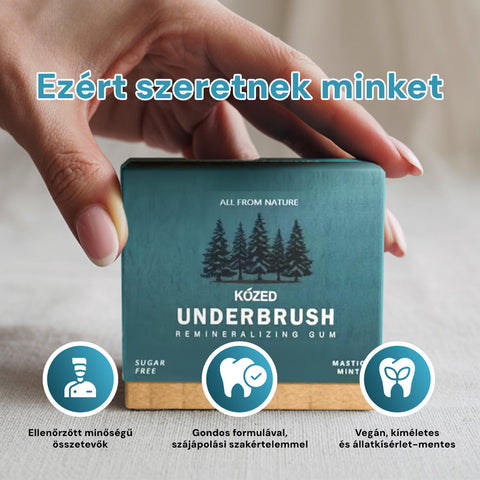 PureWhite Gum Cukormentes Remineralizáló Fogtisztító Rágógumi
