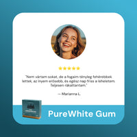 PureWhite Gum Cukormentes Remineralizáló Fogtisztító Rágógumi