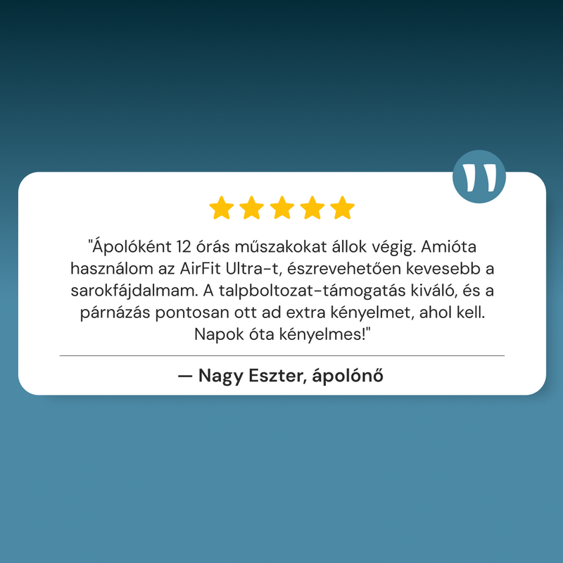 AIRFIT ULTRA Memóriahabos Komfort Talpbetét