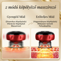 Pulseo Okos Köpölyöző Masszírozó - Izomlazítás, Vörös Fény és Hőfunkció Egy Eszközben
