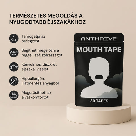 BreatheEase Légzéstámogató & Alvássegítő Szájtapasz