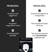 BreatheEase Légzéstámogató & Alvássegítő Szájtapasz