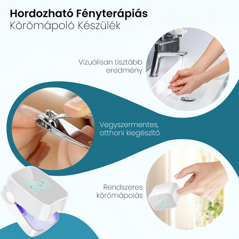 Hordozható Fényterápiás Körömápoló Készülék