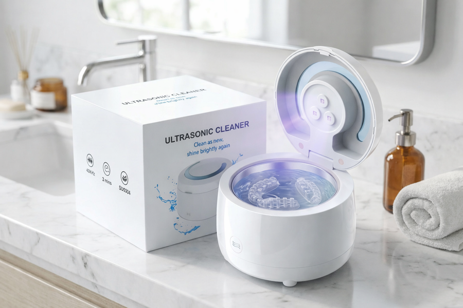 EchoSonic Ultrahangos Tisztító - Fogszabályzóhoz, sínekhez és műfogsorhoz