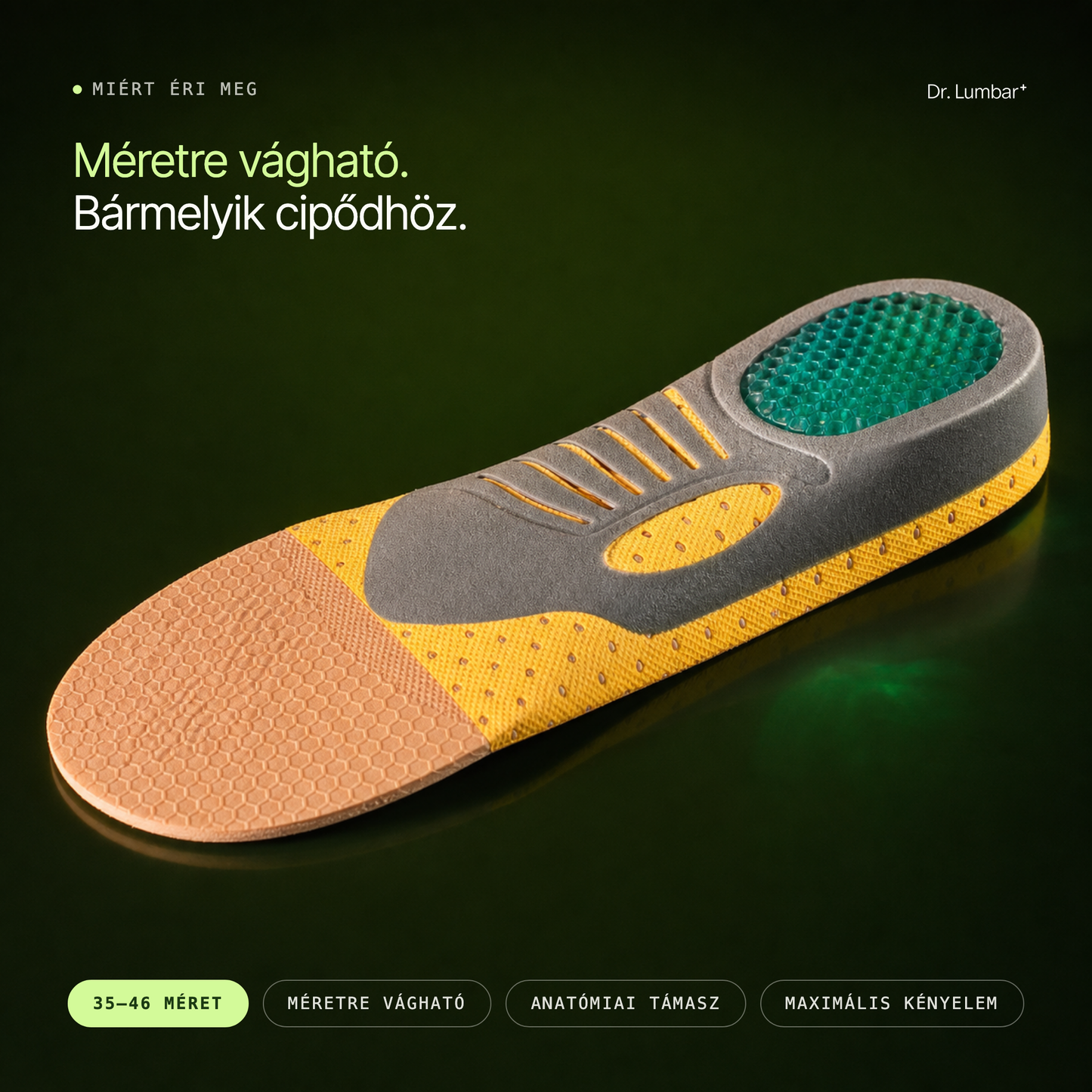 Ortopéd Pro Talpbetét Plantar Fasciitis Enyhítésére