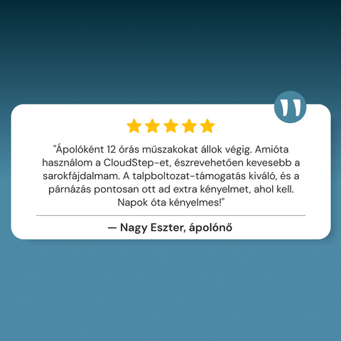 CloudStep Memóriahabos Komfort Talpbetét