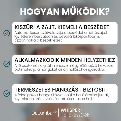 Whisper+ Hallókészülék